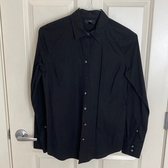 Black button down long sleeve J.Crew number 365 four tall - Picture 1 of 4